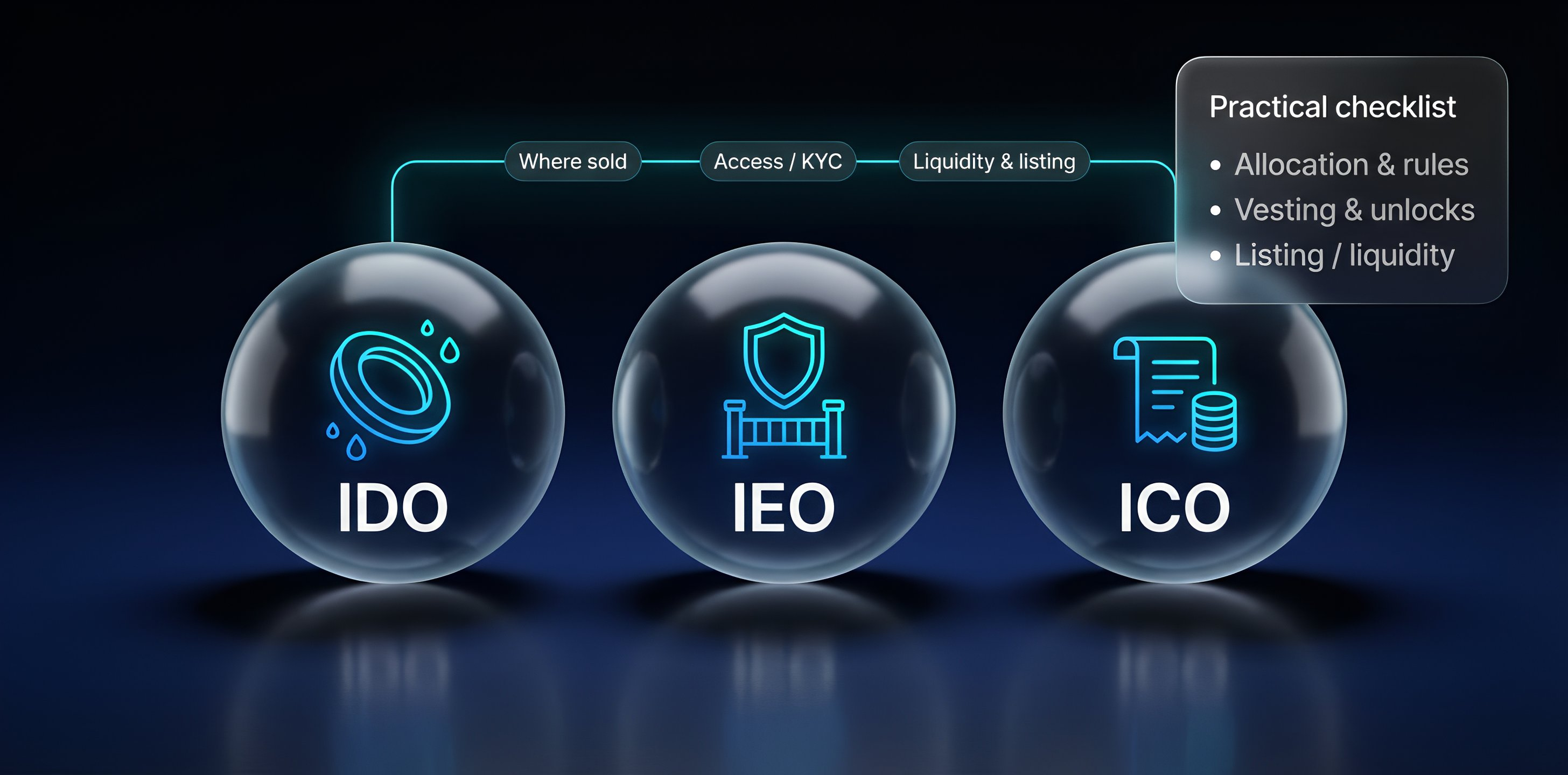 IDO, IEO ve ICO: pratik farklar ve yatırımcı için format seçimi