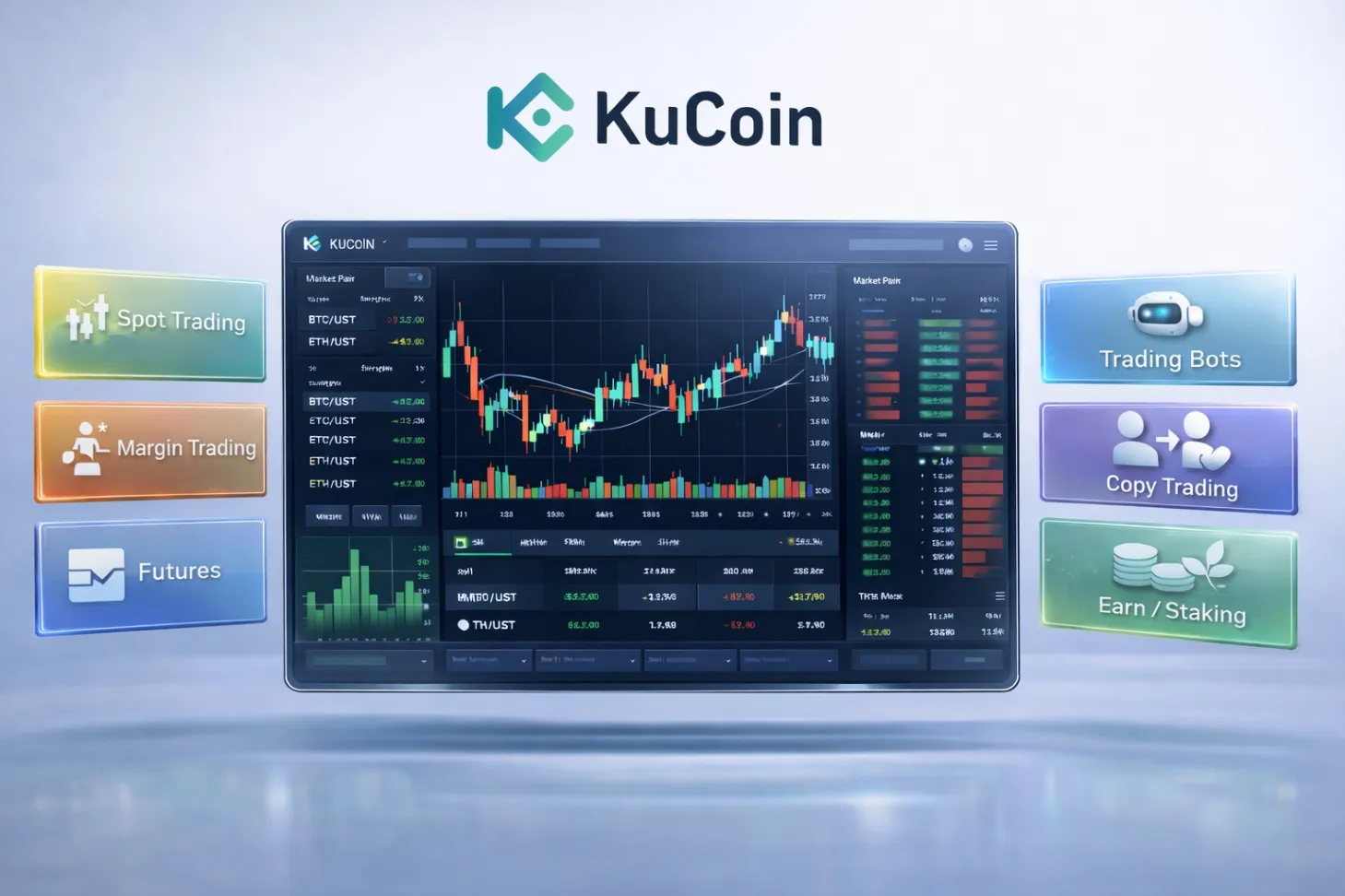 KuCoin crypto exchange interface