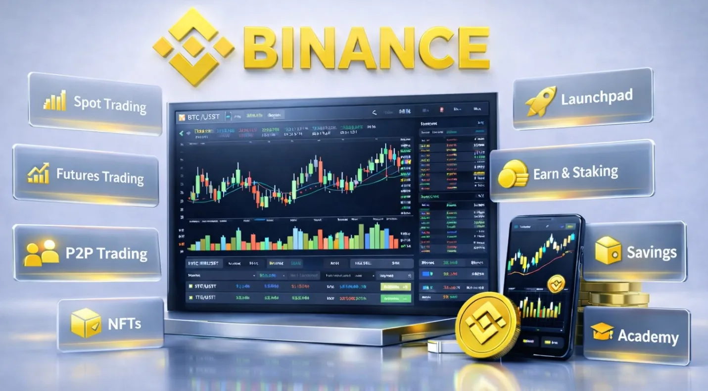 Binance crypto exchange interface