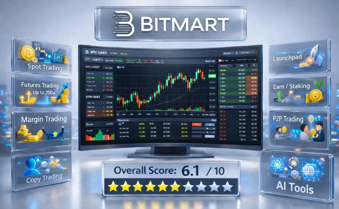 Интерфейс криптобиржи BitMart