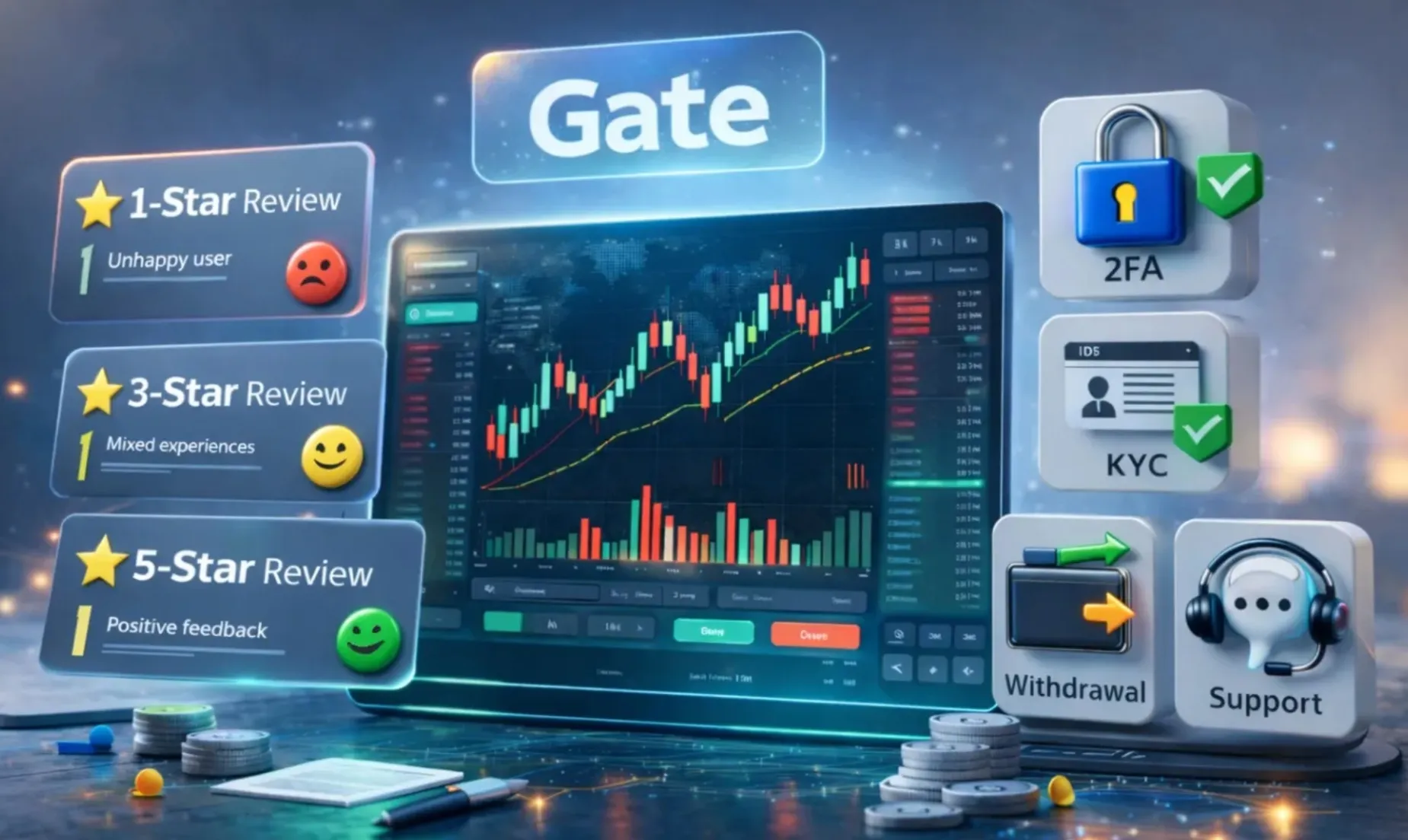 Gate crypto exchange with user reviews