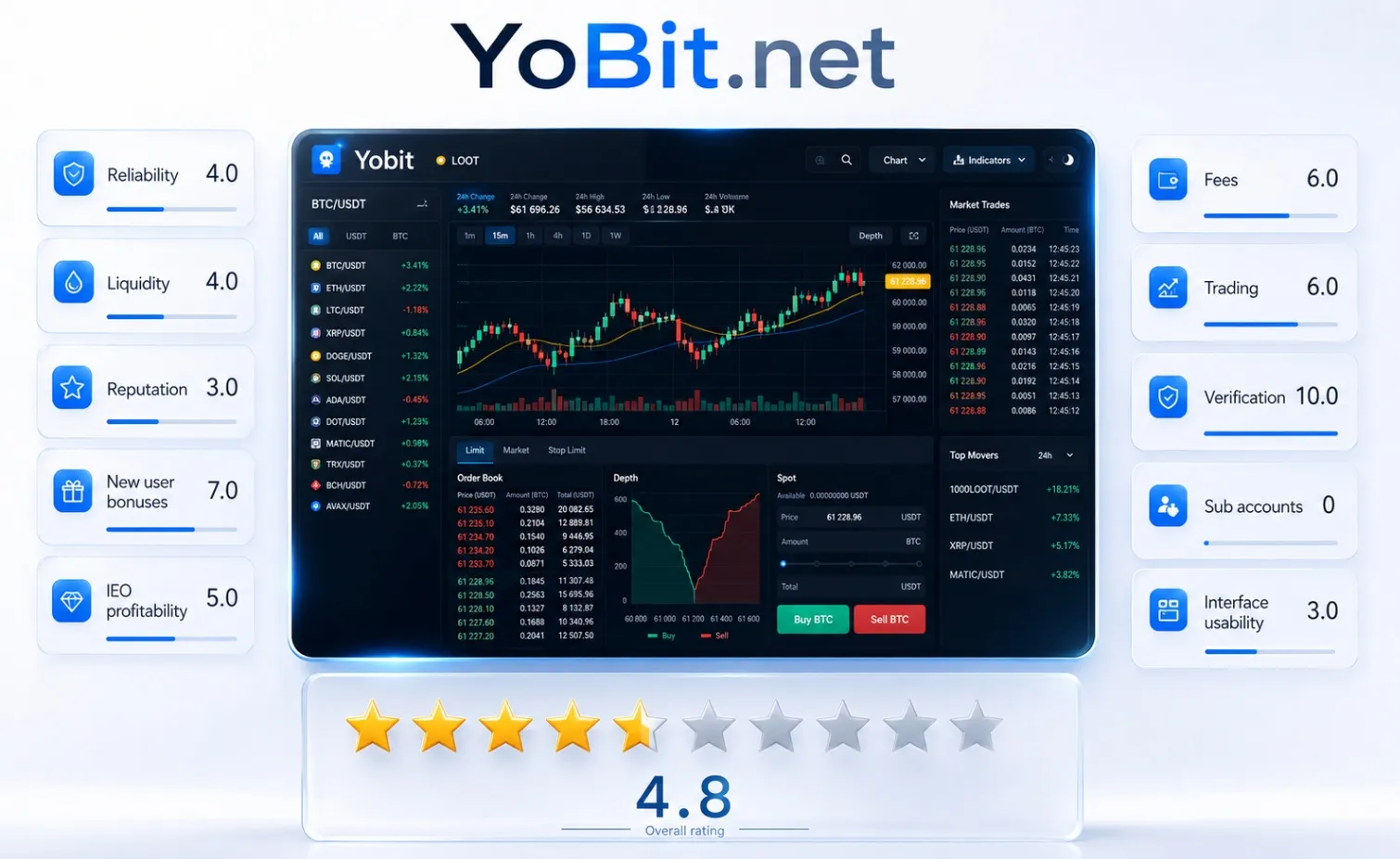 Yobit avis utilisateurs : retraits, KYC et problèmes réels sur la dernière année
